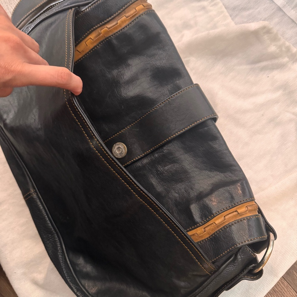 Dior Gaucho Bag in Black Leather - Picture 8 of 9